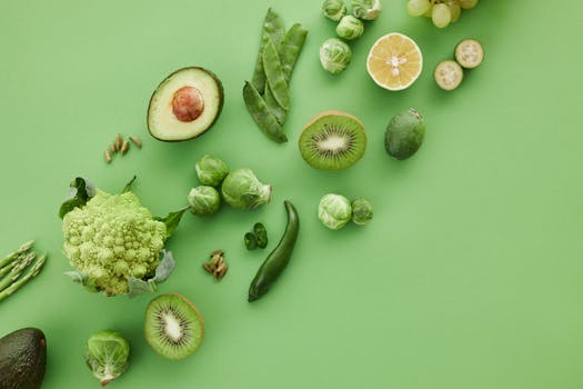 colorful fruits and vegetables representing prebiotic foods