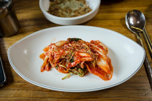 fermented vegetables on a plate