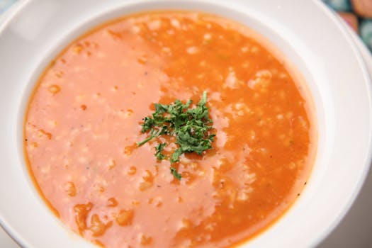 bowl of delicious vegetable soup