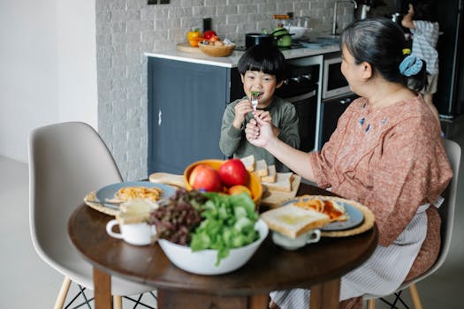 kids enjoying a healthy meal