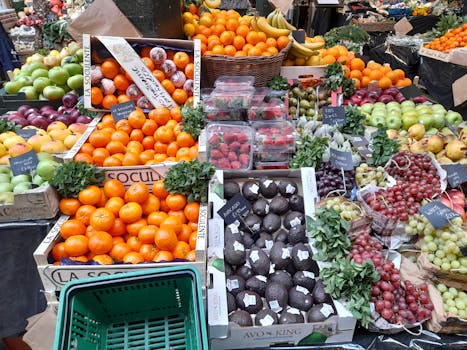 colorful array of fruits and vegetables