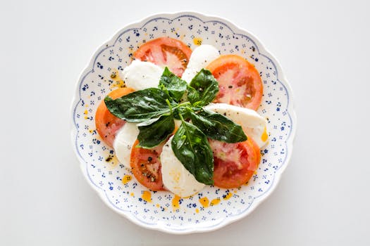 fresh vegetables and herbs for a healthy meal