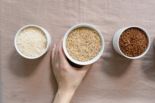 variety of grains