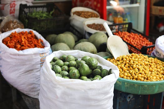 colorful assortment of fruits and vegetables