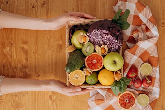 colorful assortment of prebiotic foods