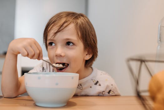 happy family enjoying healthy meals